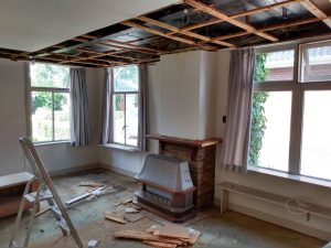 Plafond vervangen en isoleren